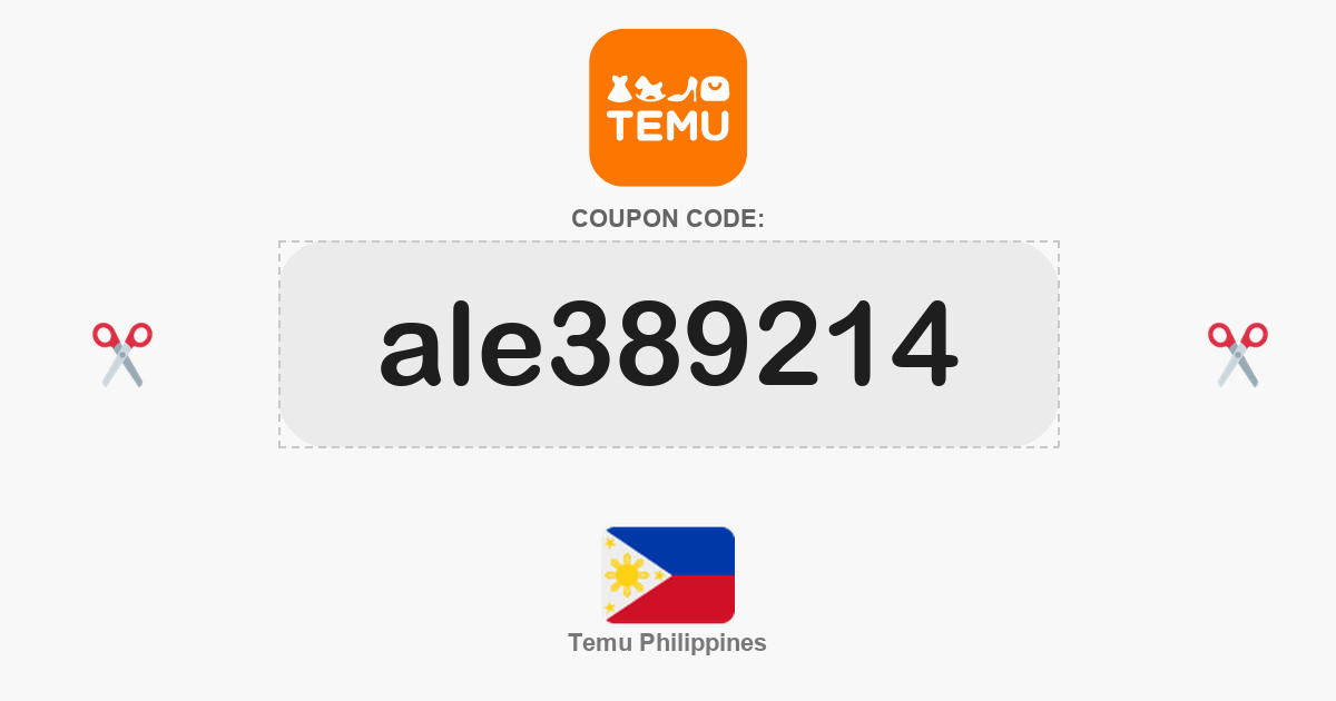 Temu Philippines coupon codes and promo vouchers, updated August 2026