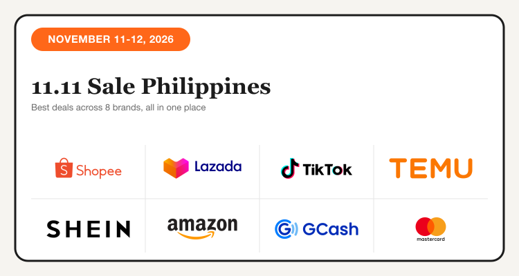 11.11 Sale Philippines 2026: deals across Shopee, Lazada, TikTok Shop, Temu, SHEIN, Amazon, GCash, and Mastercard