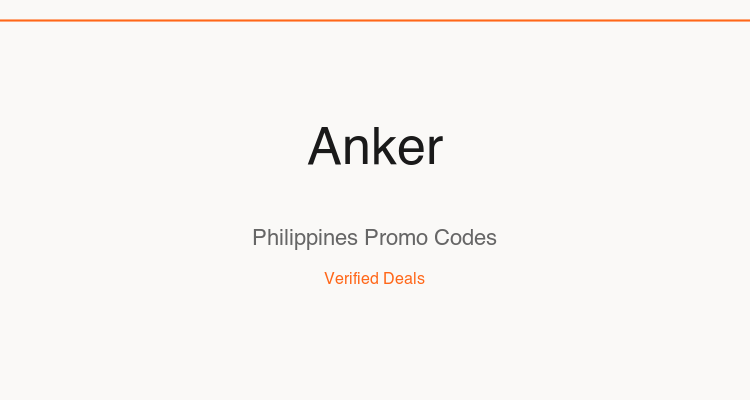 Anker Philippines deals and promo codes