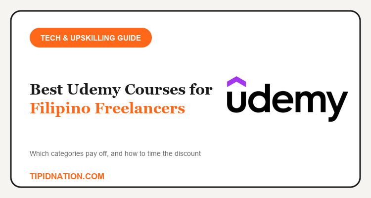 Udemy courses worth buying for Filipino freelancers in 2026