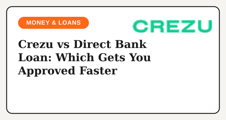 Crezu compared against a direct BDO or BPI bank loan application
