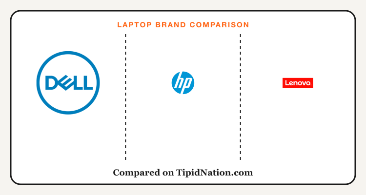 Dell vs HP vs Lenovo laptop brand comparison