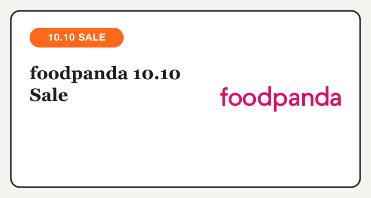foodpanda 10.10 Sale Philippines
