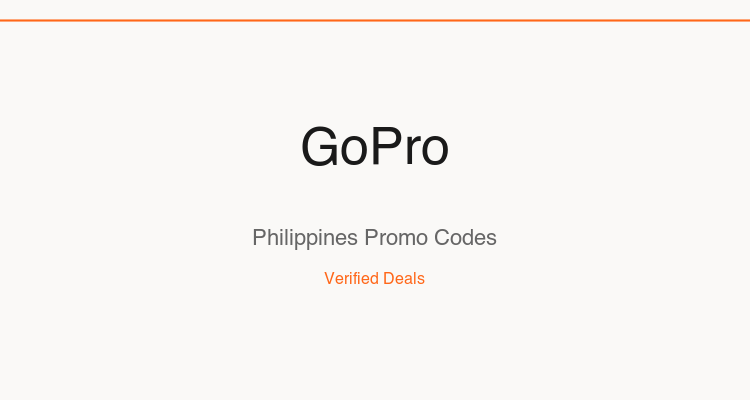 GoPro Philippines promo codes and verified discount vouchers: August 2026 deals updated weekly by TipidNation
