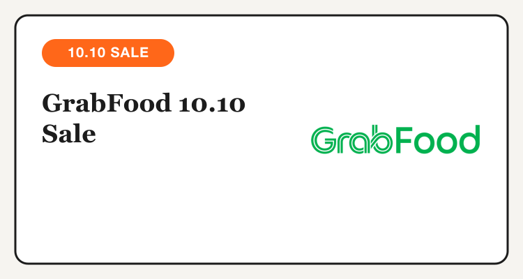 GrabFood 10.10 Sale vouchers