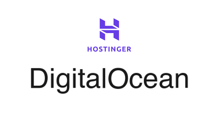 Hostinger and DigitalOcean logos