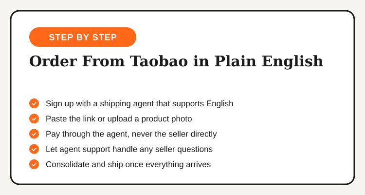 5-step guide to ordering from Taobao Philippines in plain English