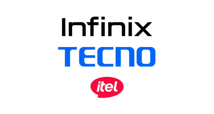 Infinix, TECNO, and itel logos