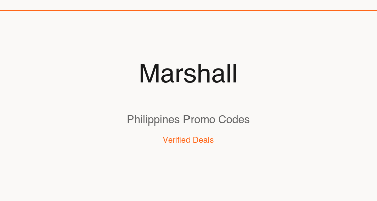 Marshall Philippines promo codes and verified discount vouchers: August 2026 deals updated weekly by TipidNation