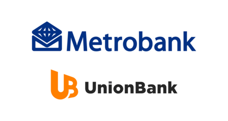 Metrobank and UnionBank logos
