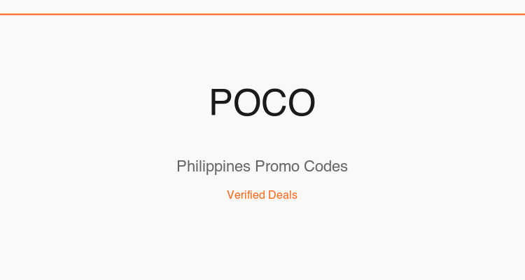 POCO Philippines promo codes and verified discount vouchers: August 2026 deals updated weekly by TipidNation