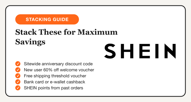 How to stack SHEIN discounts during the 10.10 Anniversary Sale Philippines