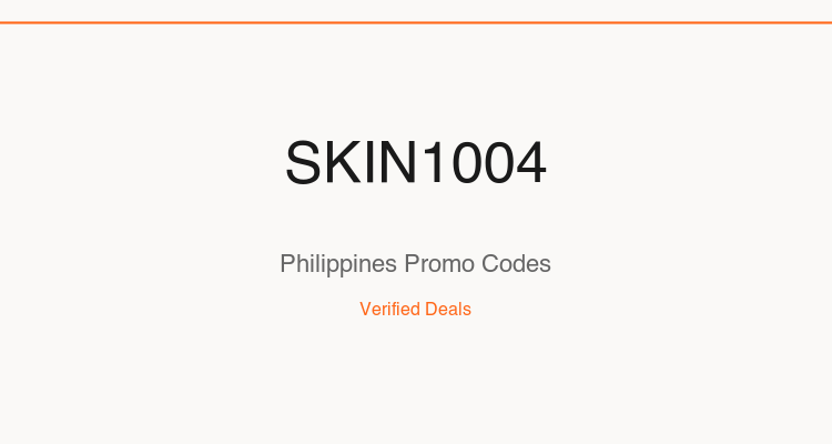 SKIN1004 Philippines promo codes and verified discount vouchers: August 2026 deals updated weekly by TipidNation