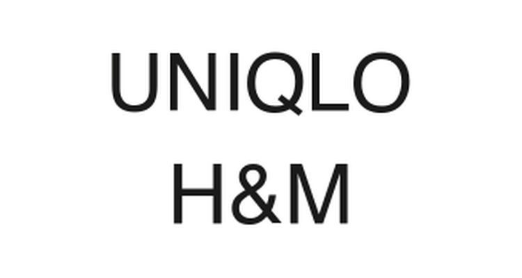 UNIQLO and H&M logos